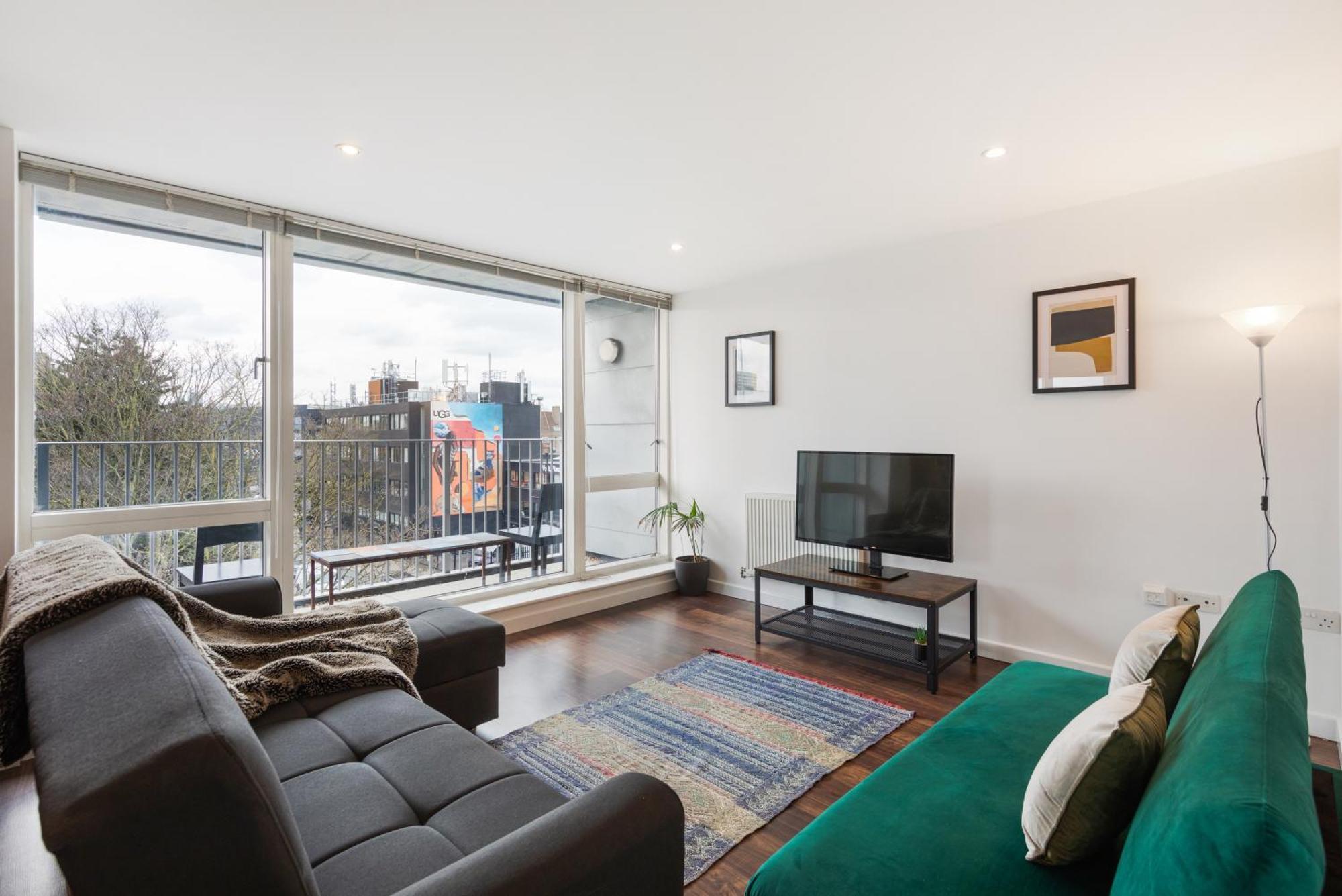 Apartment Modern & Spacious 3 Bed With Free Parking & Lift In Shoreditch, Next To Station
