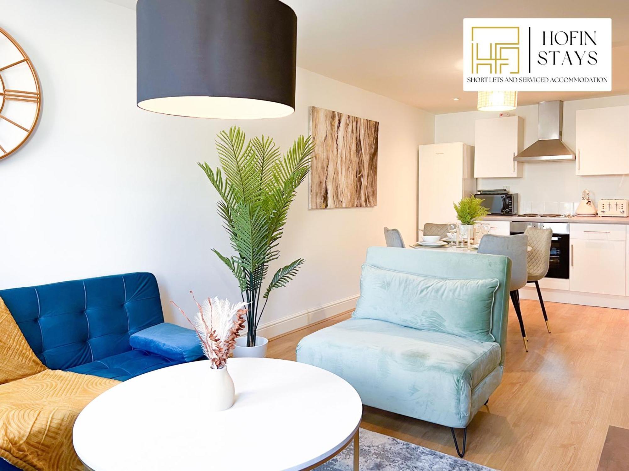Last-minute Reserve L Premium On 2 Double Bed For 6 Guests L Deals L Hofin Short Lets & Serviced Apartamento *