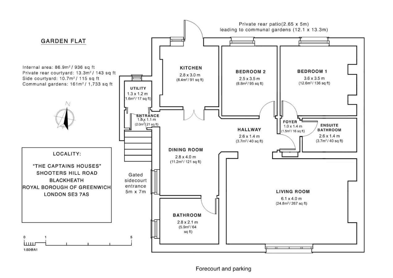 Apartamento Elegant Parkside Flat: Blackheath Common Period Building *