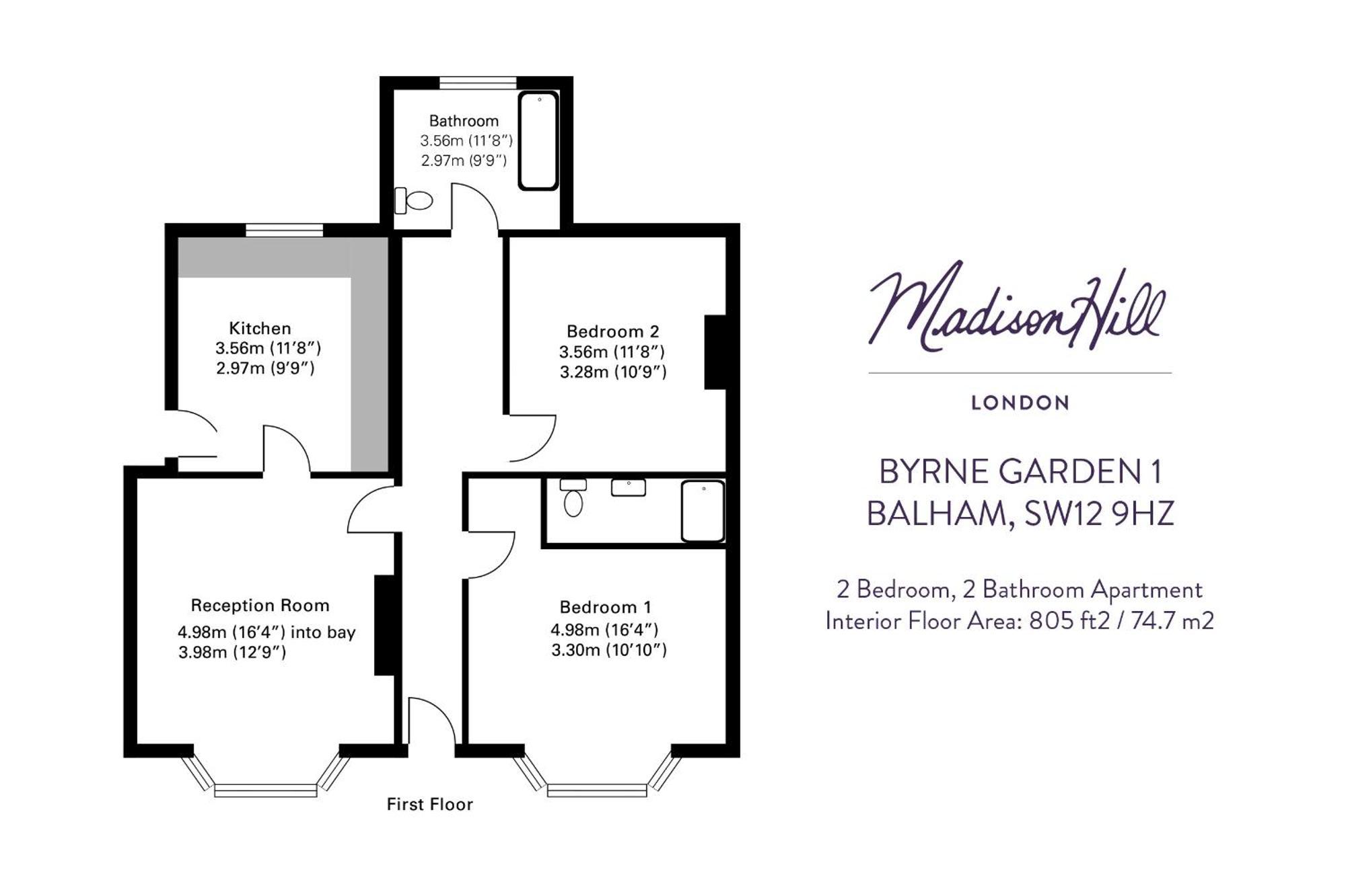 Madison Hill - Byrne Garden 1 - Two Bedroom *
