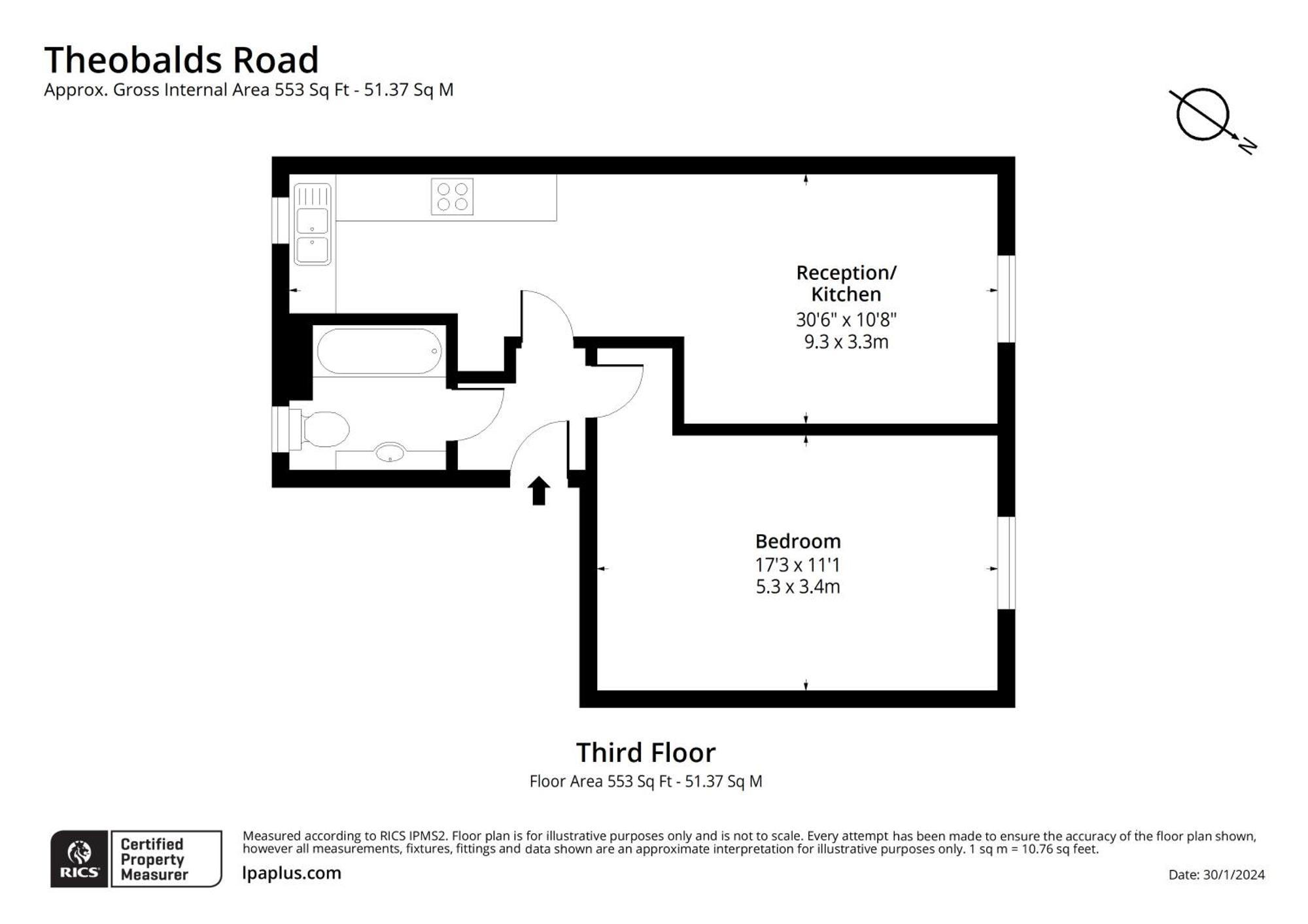 Large 1 Bedroom In Center Of 3 Apartamento