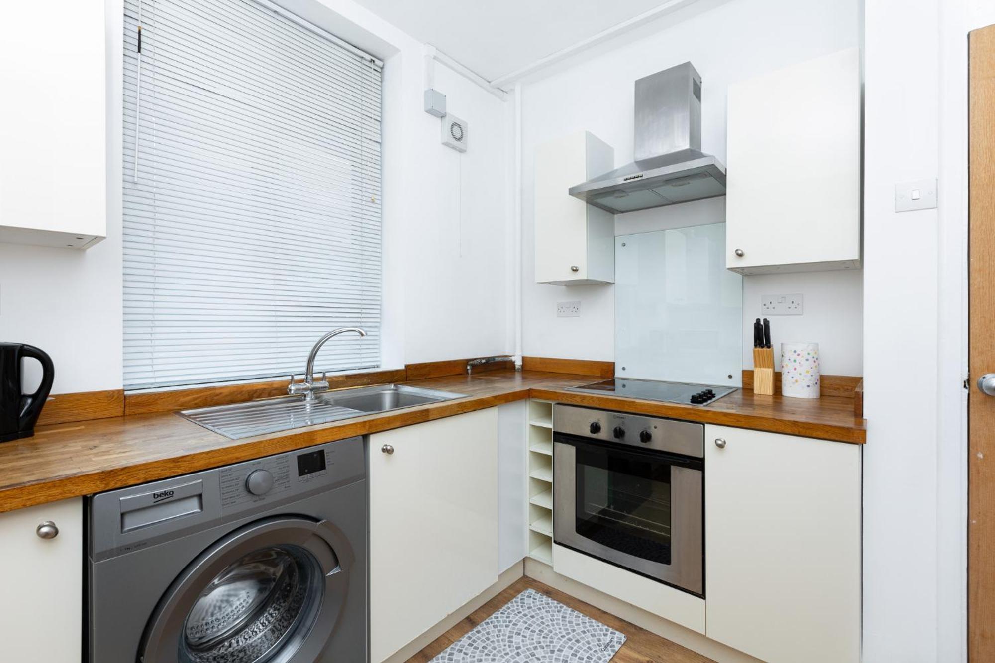 Bright Modern 1 Bedroom Flat, 5 Min To Vauxhall St *