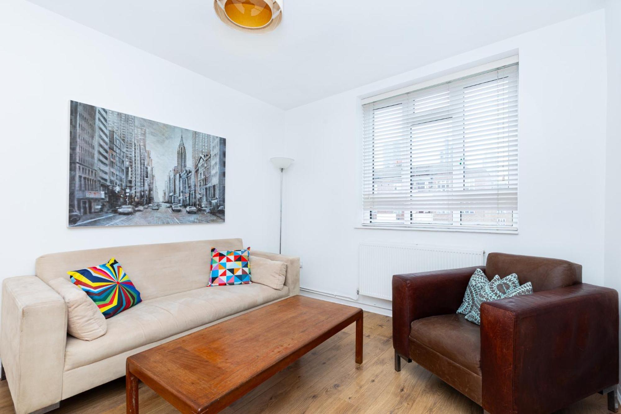 Bright Modern 1 Bedroom Flat, 5 Min To Vauxhall St Apartment *