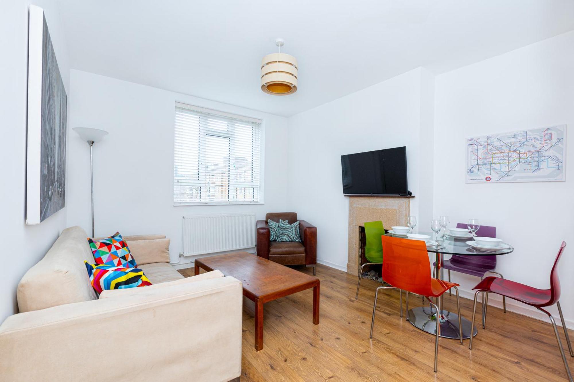 Bright Modern 1 Bedroom Flat, 5 Min To Vauxhall St *