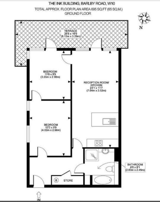 Apartment A Modern Two Bedroom Flat With Private Parking London