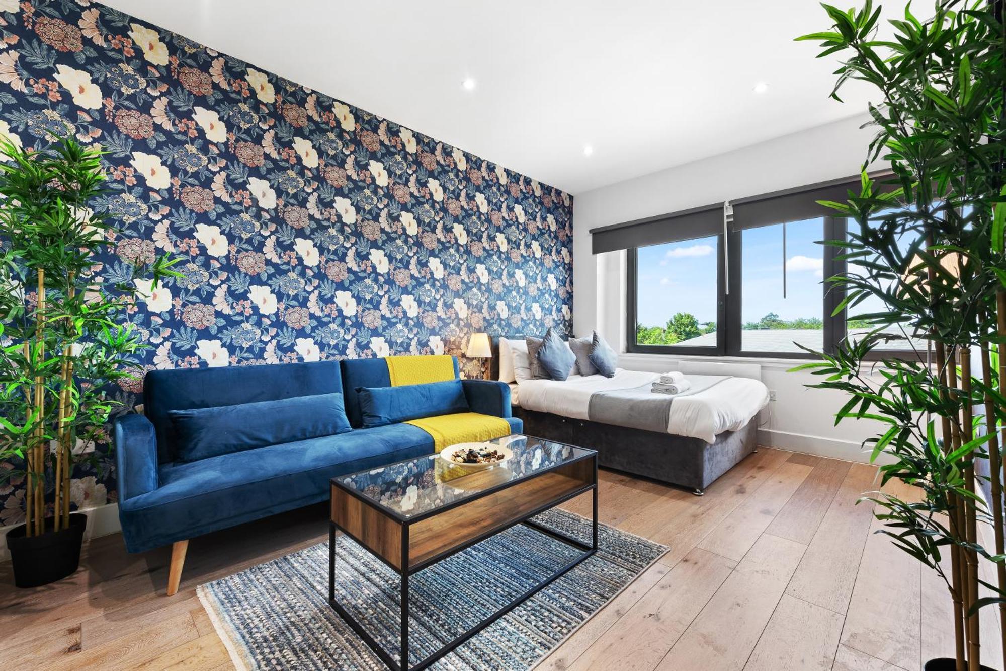 Apartment Modern One Bedroom Flat - Sleeps 5 -near Heathrow - Ub3 *