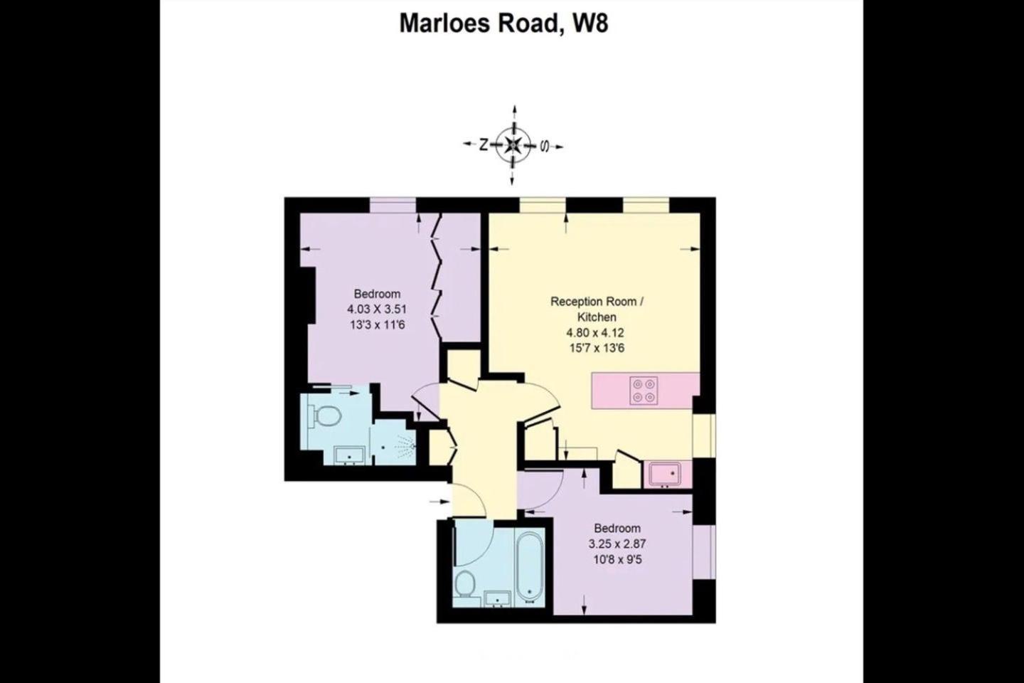 Apartment Kensington 2bed 2bath Breakfast