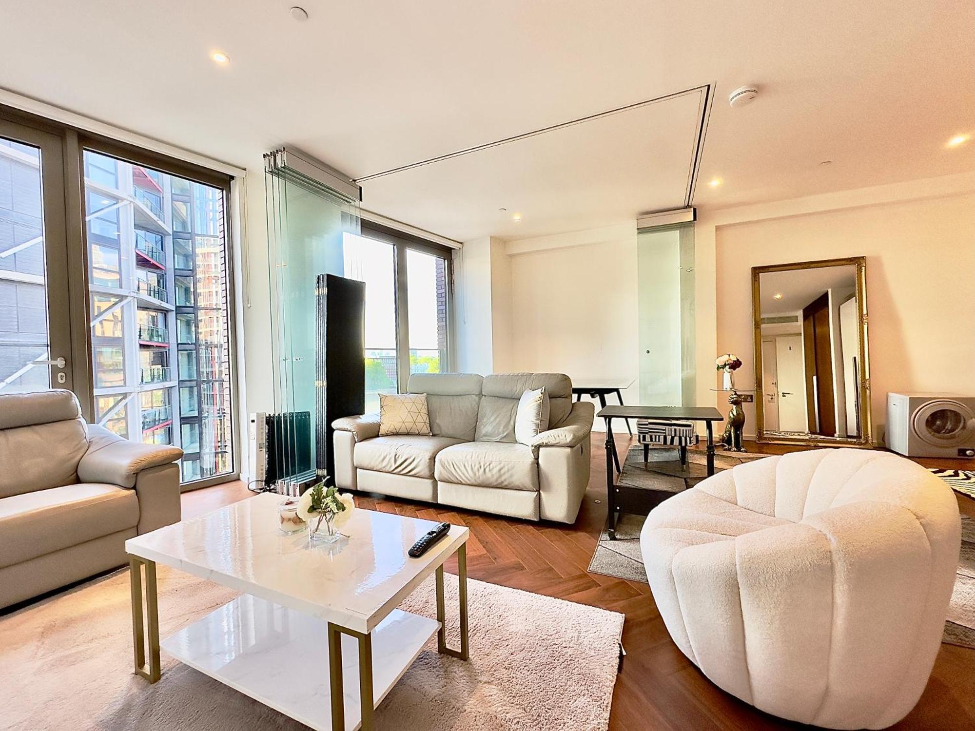 Apartment Lavish Penthouse River View Fast Wifi - Luxurylondonstays