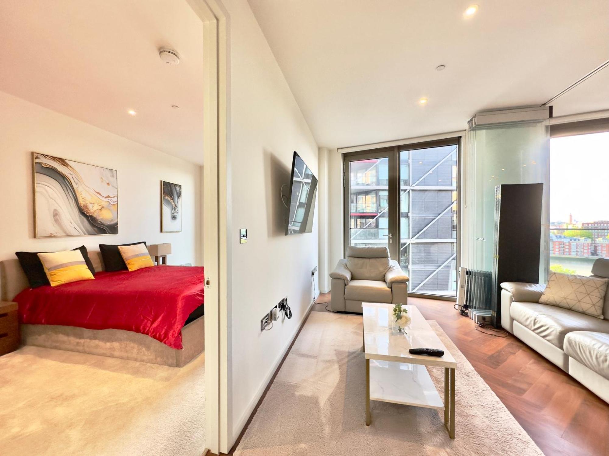 Lavish Penthouse River View Fast Wifi - Luxurylondonstays Apartment *