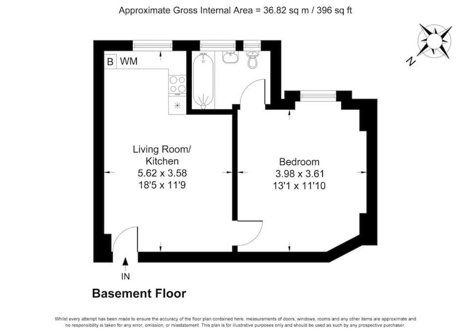 One Bed Flat In Chiswick * London