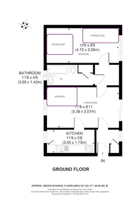 Quaintgarden Apartment@near Tower Bridge & Big Ben Apartment *