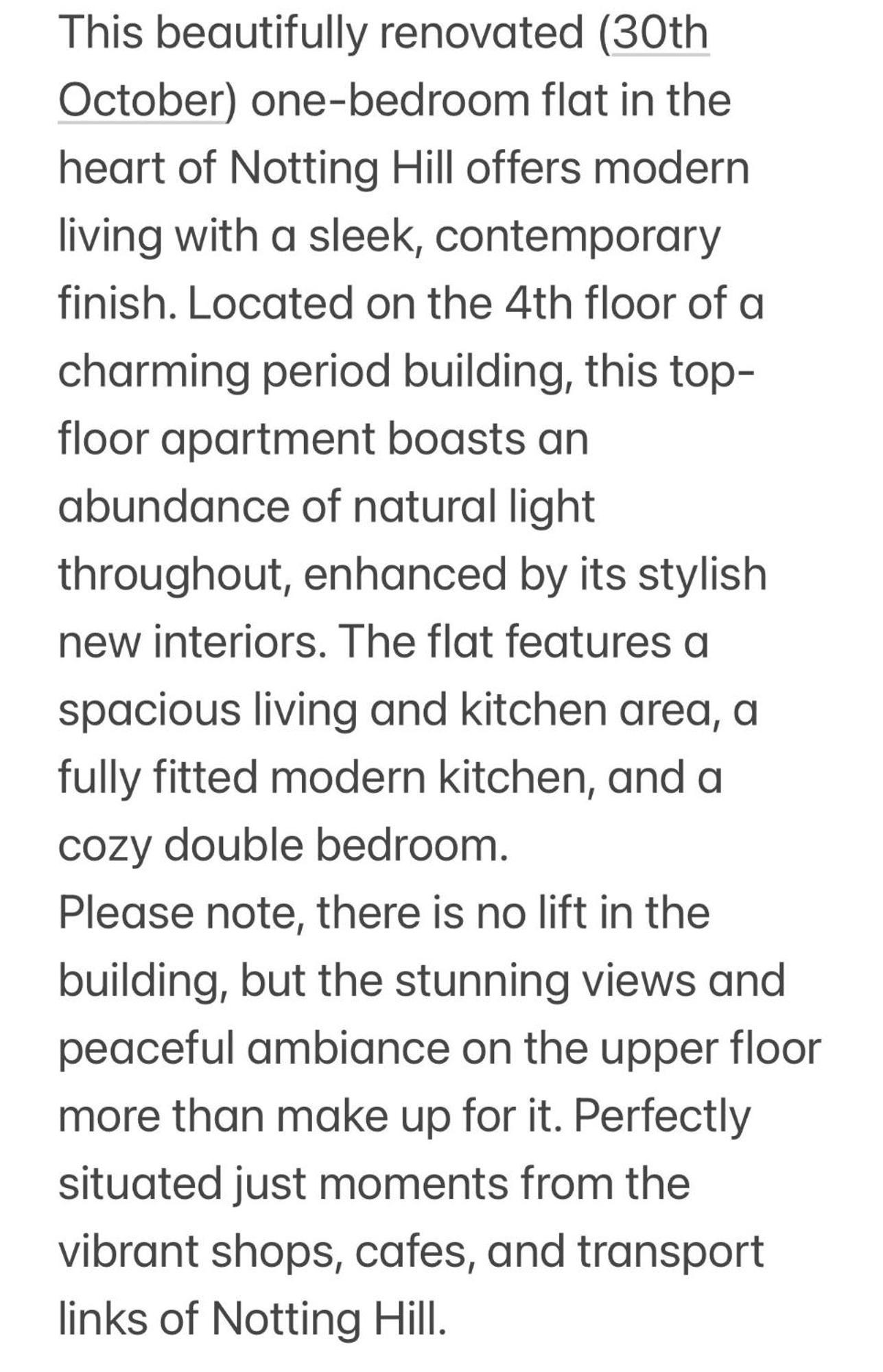 Apartment In The Heart Of Notting Hill London