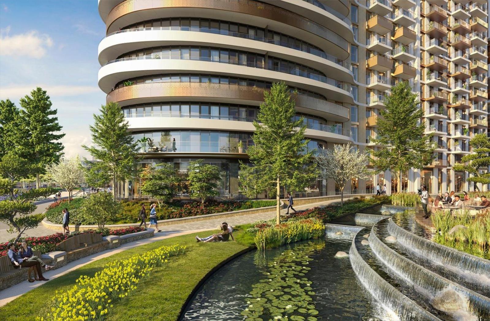 Luxury 2-bed 2-bath -white Living -steps To Tube