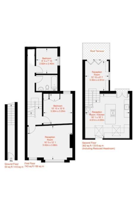 Apartamento Luxurious 2-bedroom With Rooftop Terrace, Gourmet Kitchen & Fireplace