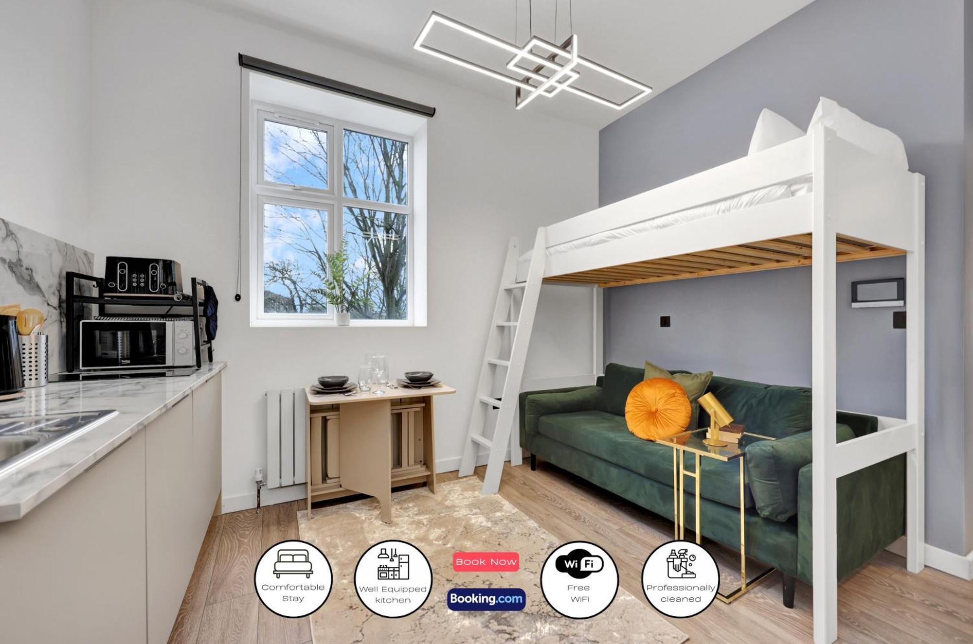 Apartment Hilldrop Short Term & Flexible Renting Islington With Free Wifi, Parking & Garden