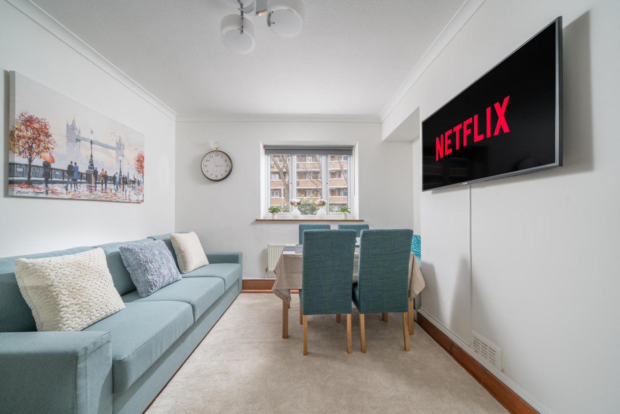 New! Cosy Flat - Wapping Station - Free Secure Parking *