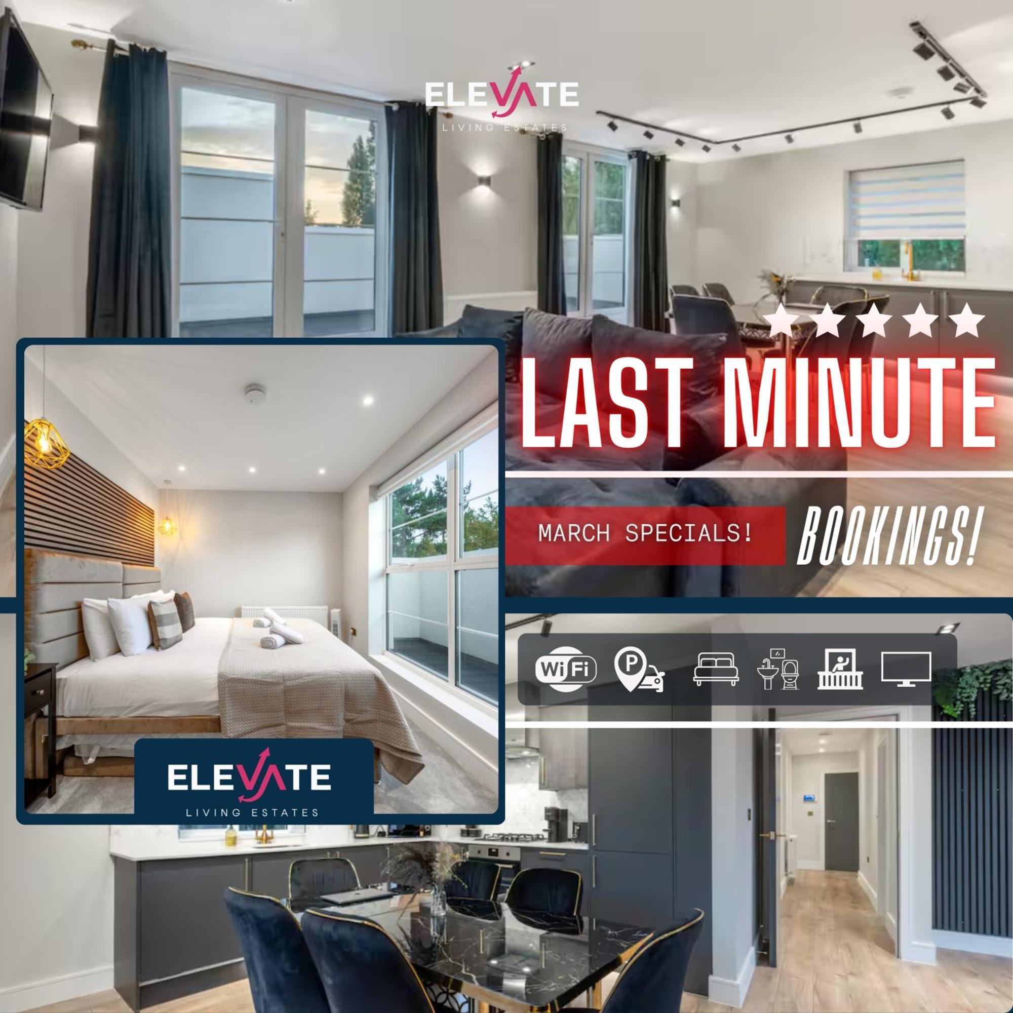 Apartamento Premium Deals L Last-minute Escape L Wembley Stadium Location, Free Parking, Sleeps 8 L Elevate Living Estates Short Lets & Serviced Wembley *