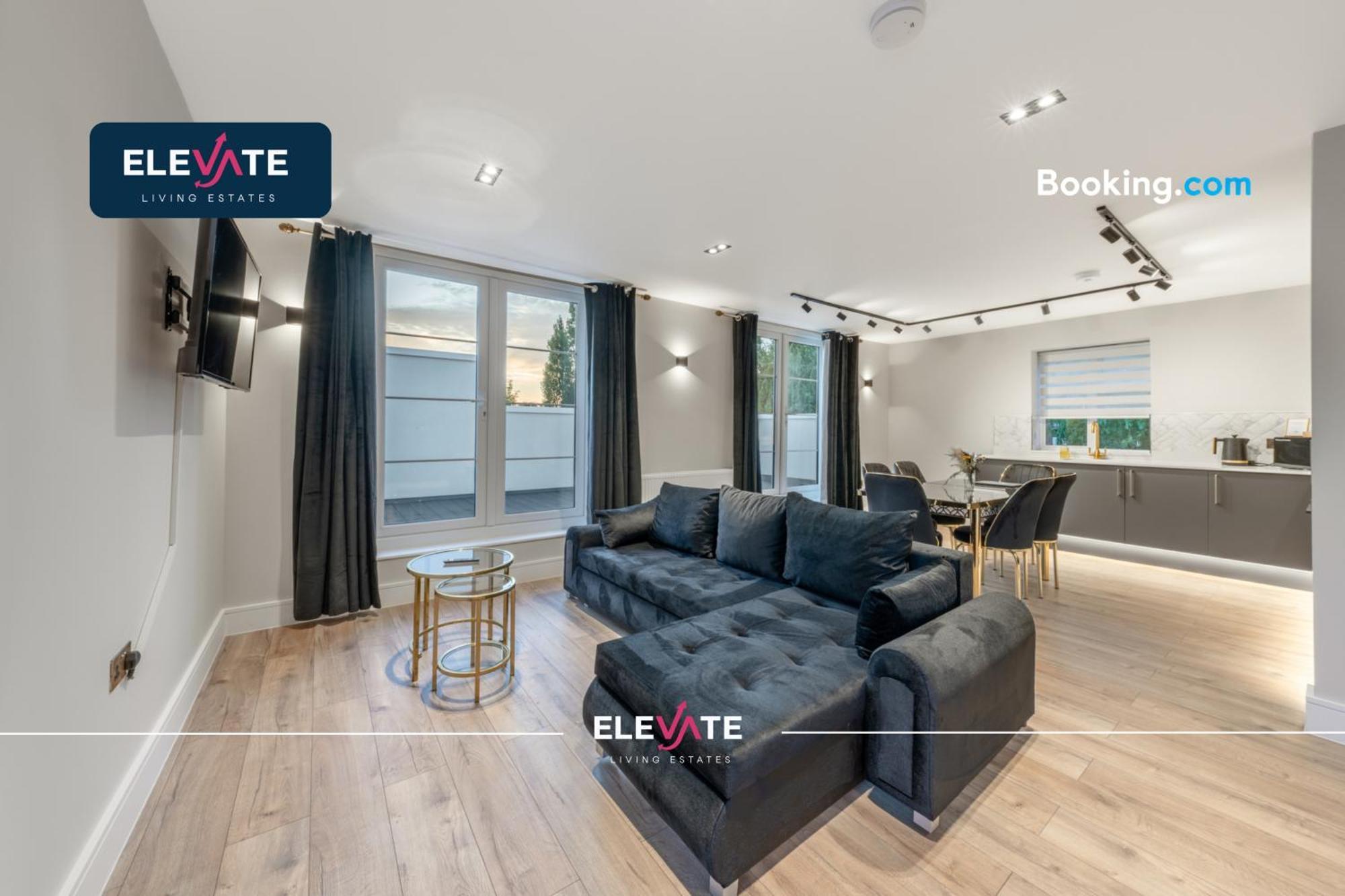 Apartamento Premium Deals L Last-minute Escape L Wembley Stadium Location, Free Parking, Sleeps 8 L Elevate Living Estates Short Lets & Serviced Wembley Londres