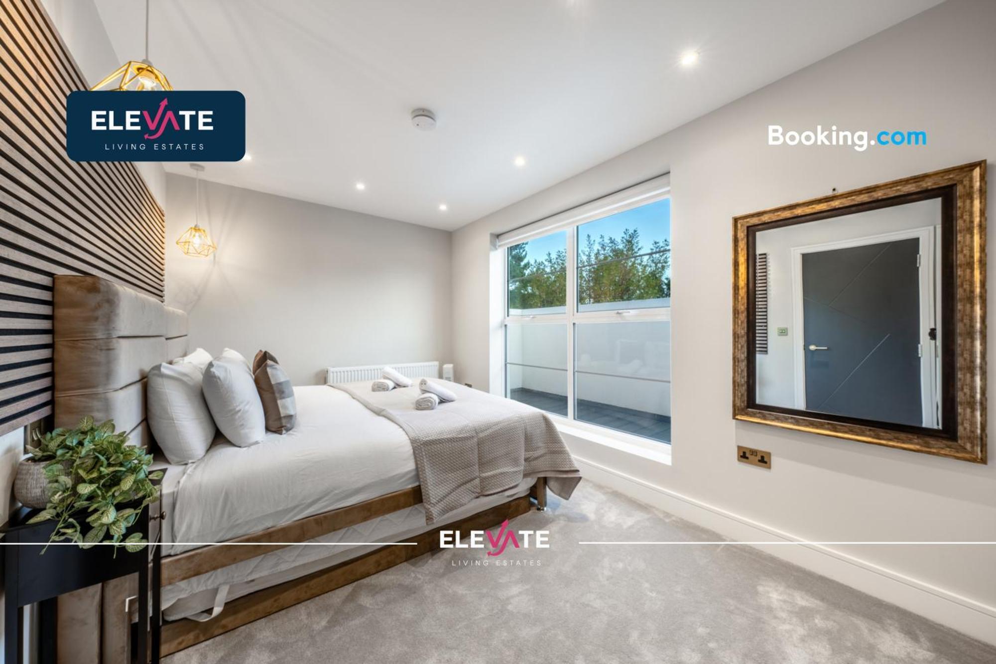 Premium Deals L Last-minute Escape L Wembley Stadium Location, Free Parking, Sleeps 8 L Elevate Living Estates Short Lets & Serviced Wembley Apartamento *