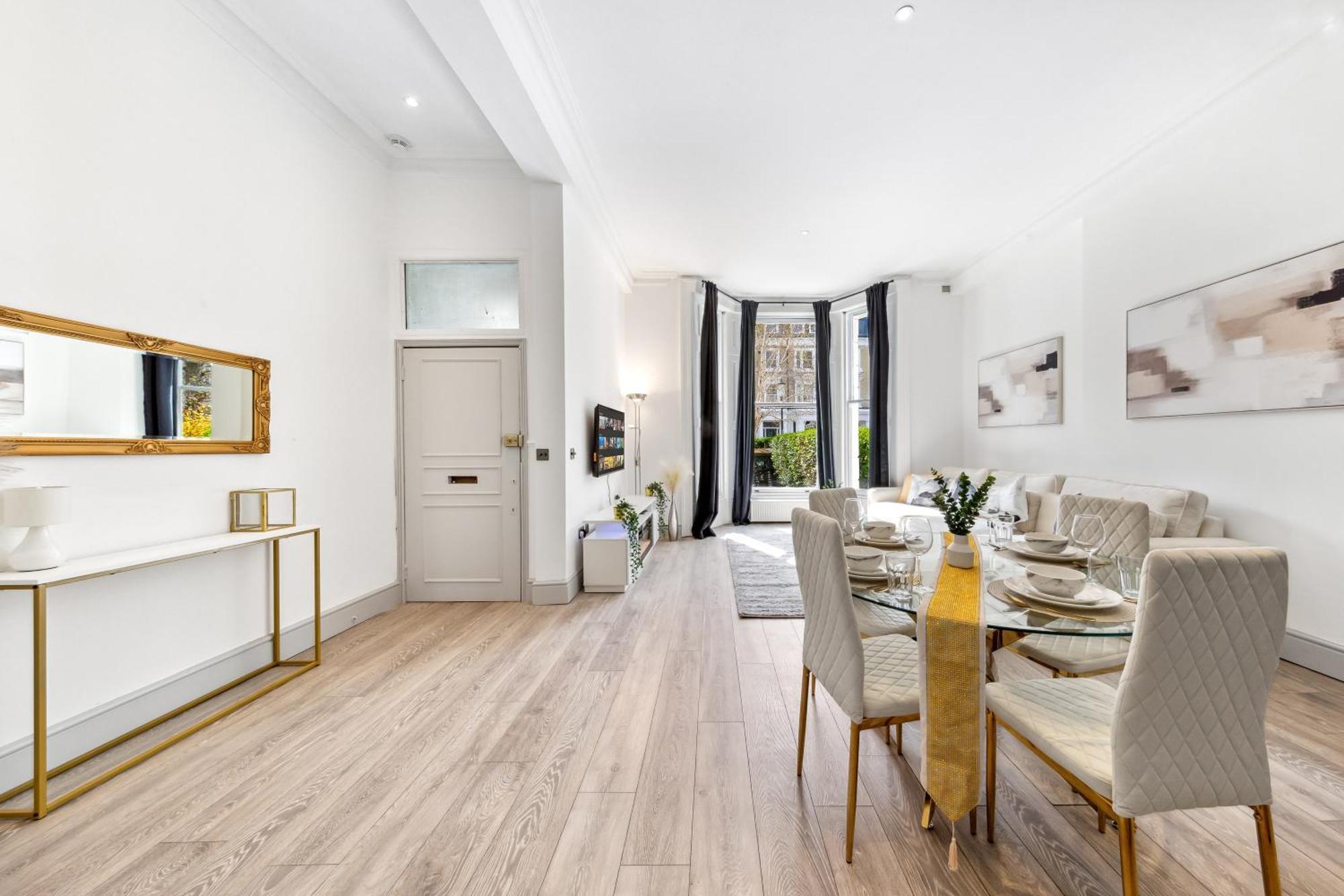 Minimalist Luxe 2br Designer Retreat In Prime Kensington For 6 Next To Station Harrods London