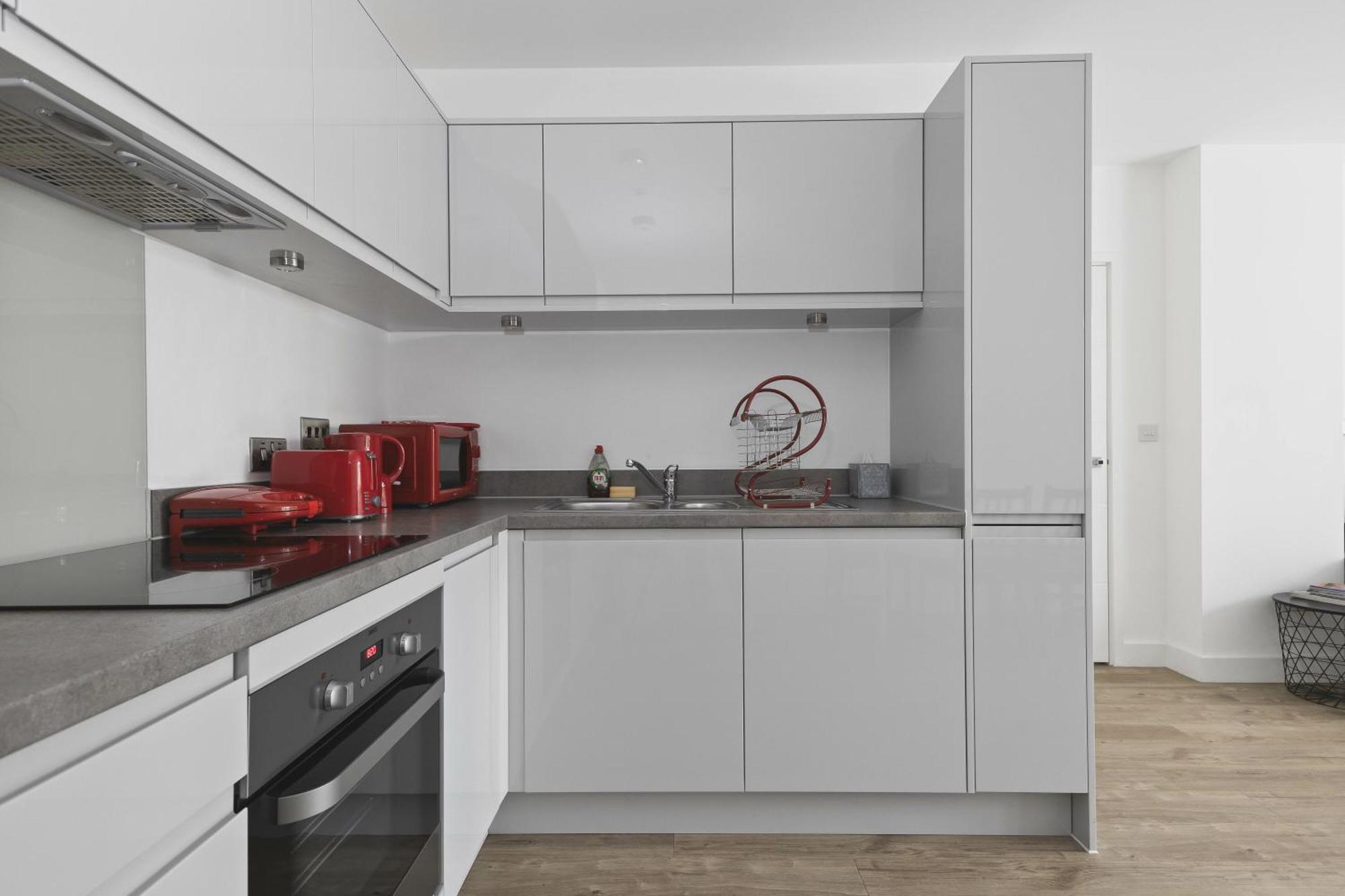 Modern 2 Bed 2 Bath With Patio Access Apartment London
