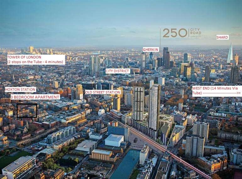 Apartment 3 Minutes To Tower Of Trendy Shoreditch Recently Refurbished 3 Bedrooms Sleeps 8 *