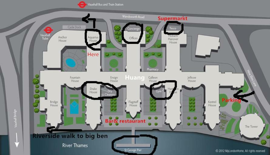 Apartment Zone 1 Riverside -st George Wharf