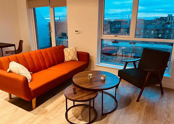 Modern Flat With A City Skyline View
