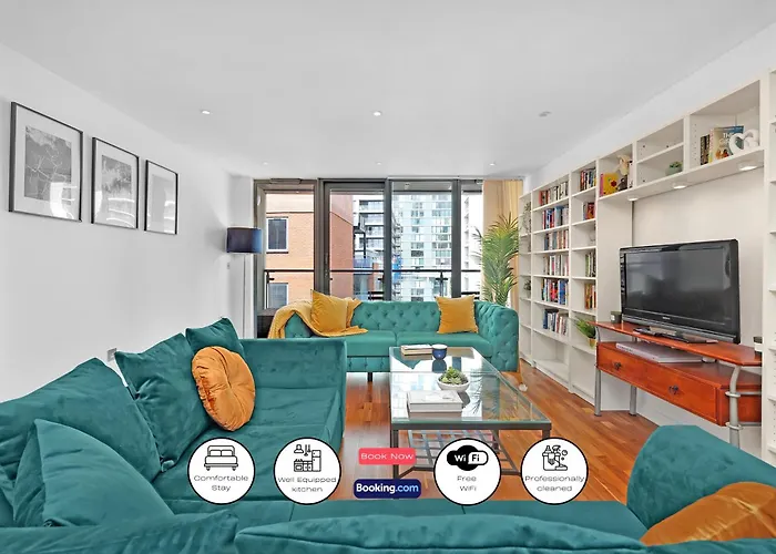 Spacious 2-Bed Apartment Short Term Rental & Flexible Renting Canary Wharf!