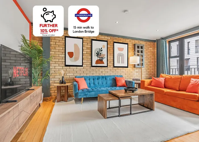 Modern And Industrial 2 Bed - Close To London Bridge, Sleeps 6
