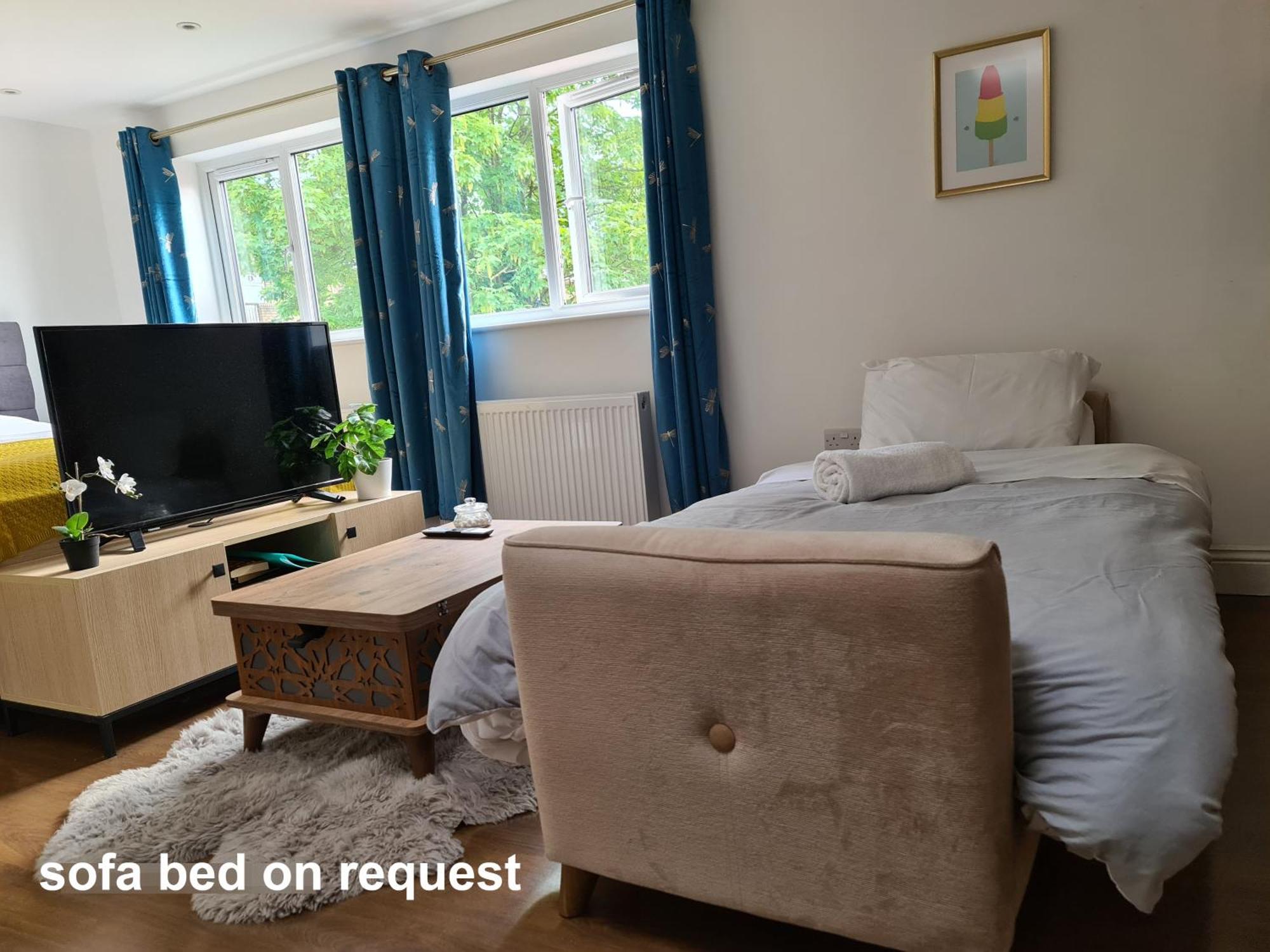 New - Bright Studio Loft King Bed In Quiet Street Near Parks 1074 Lo London