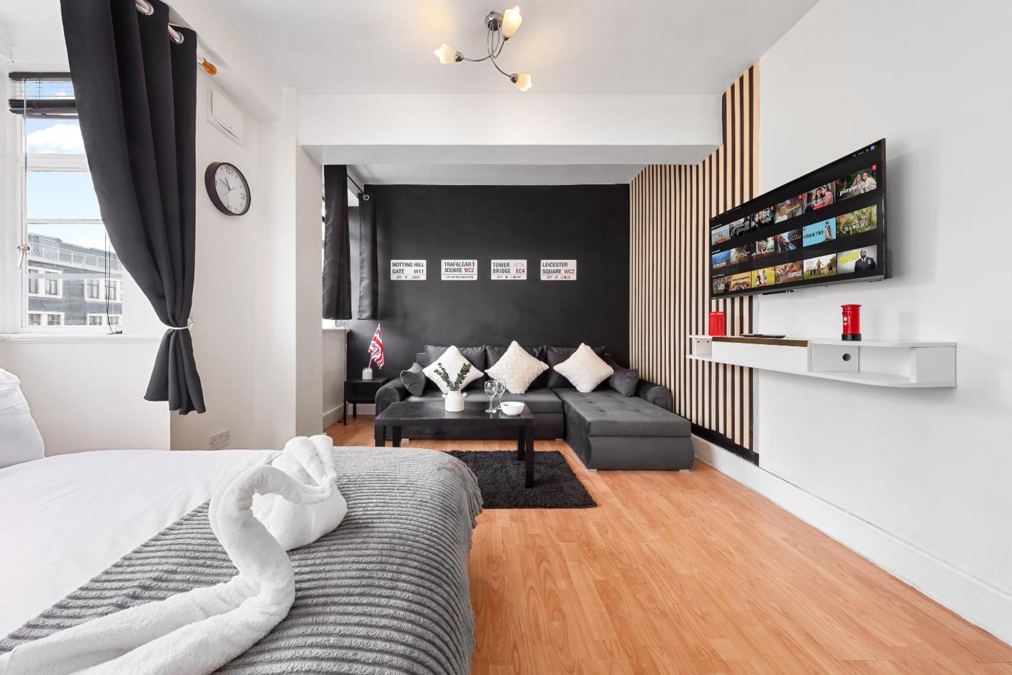 Paddington Station Paradise For Up To 4 Guests! Dream 2 Mins Walk From Station With Extra Double Sofa Bed! Apartamento