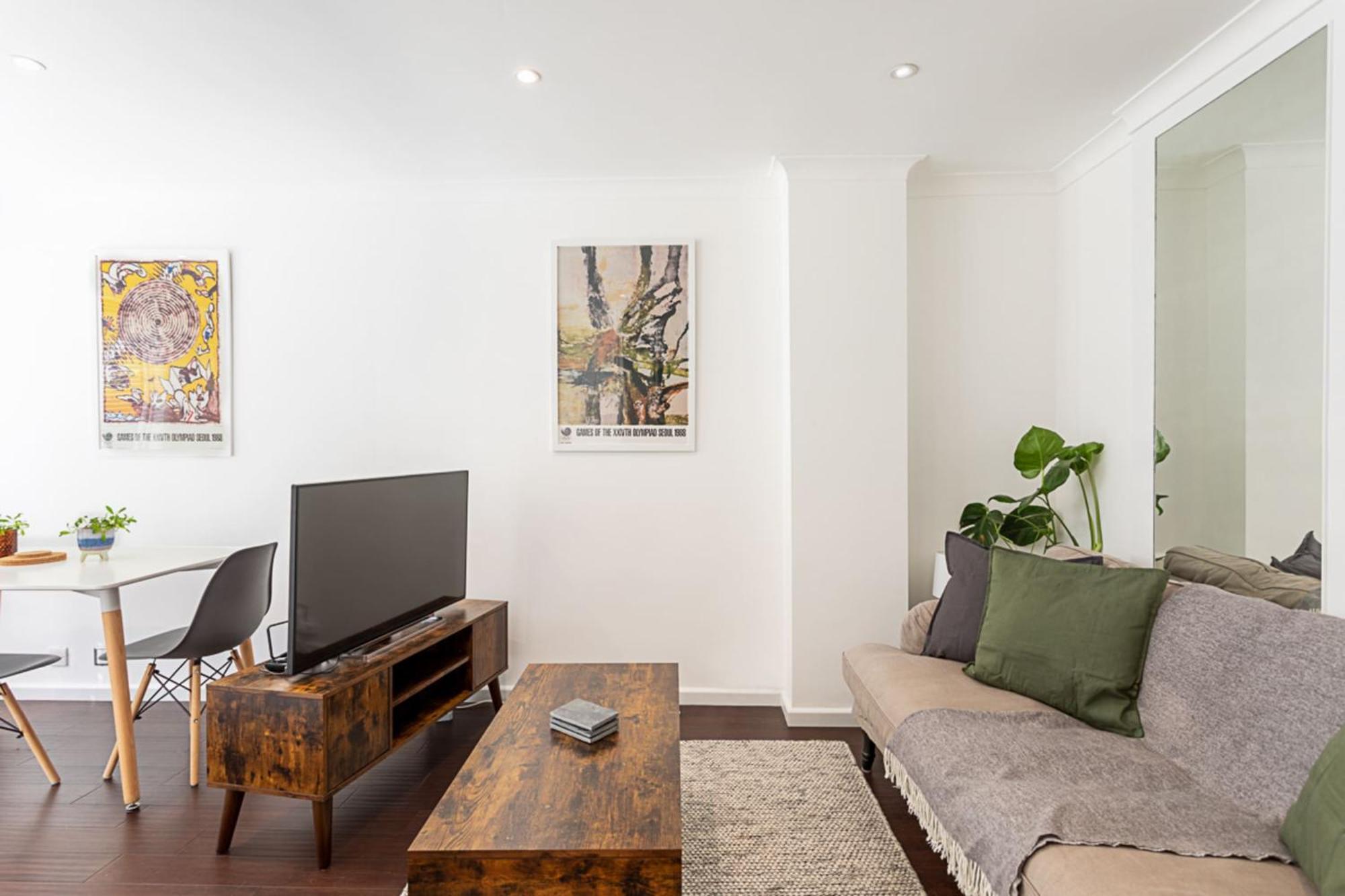 Apartamento Bright & Cosy One-bed
