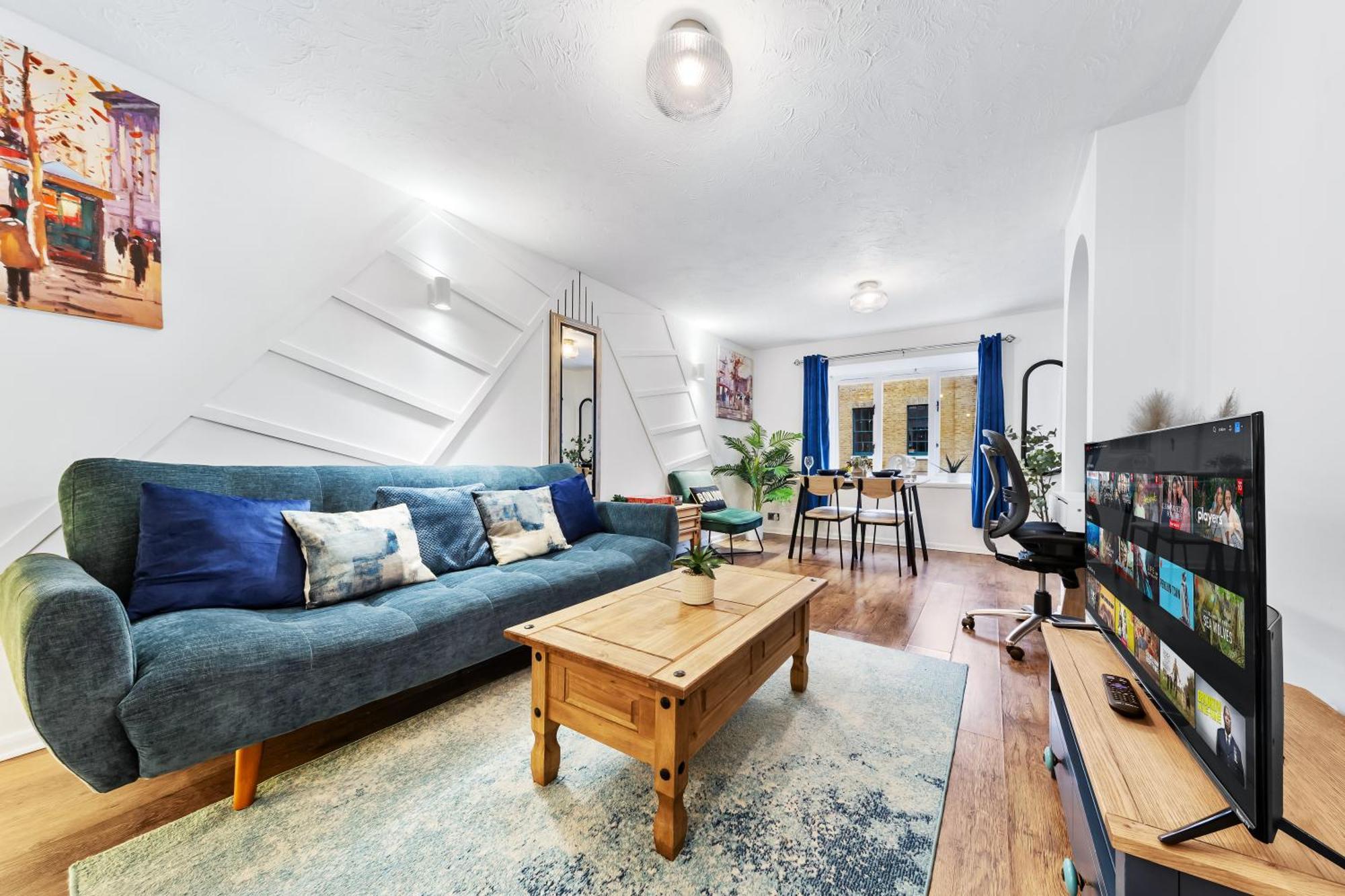 Quirky Canary 2bed, Free Parking, Smart Tv & Games * Londres