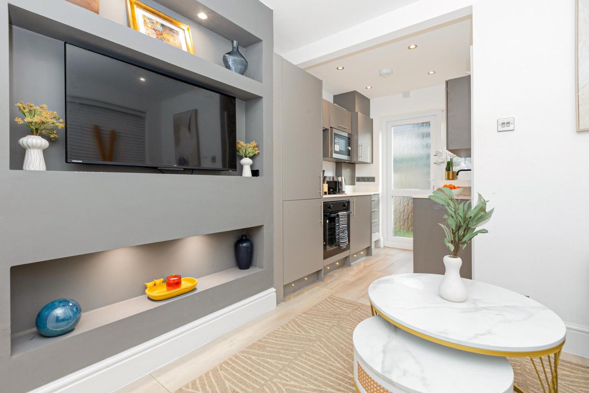 Apartamento Classy 2br Btw Wimbledon & Streatham, 10 Min Tube *