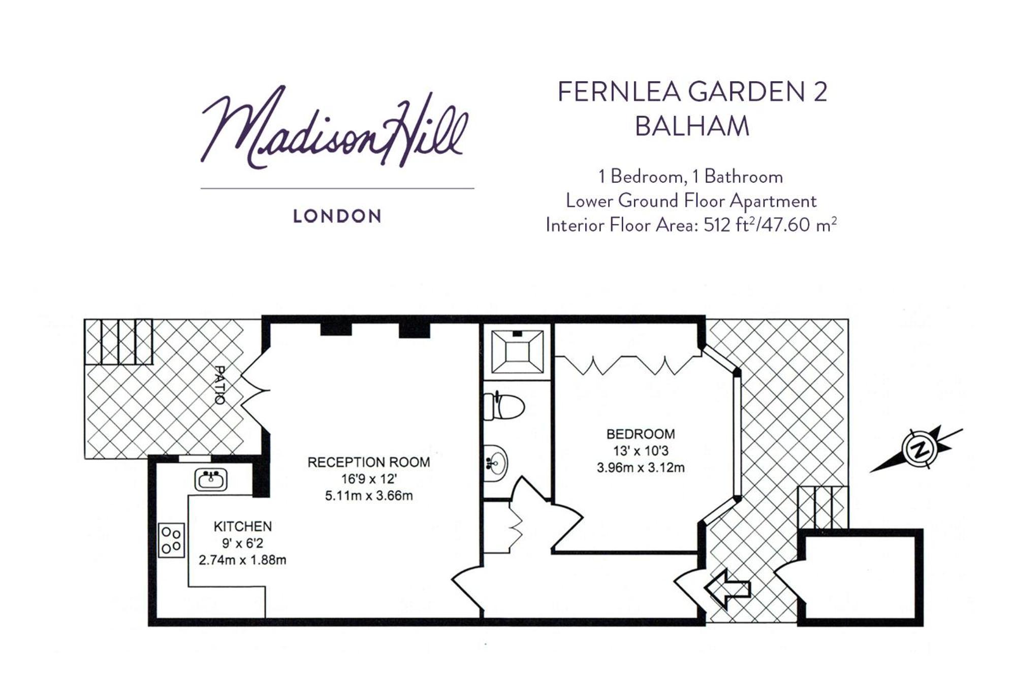 Madison Hill - Fernlea Garden 2 - One Bedroom Home Apartment