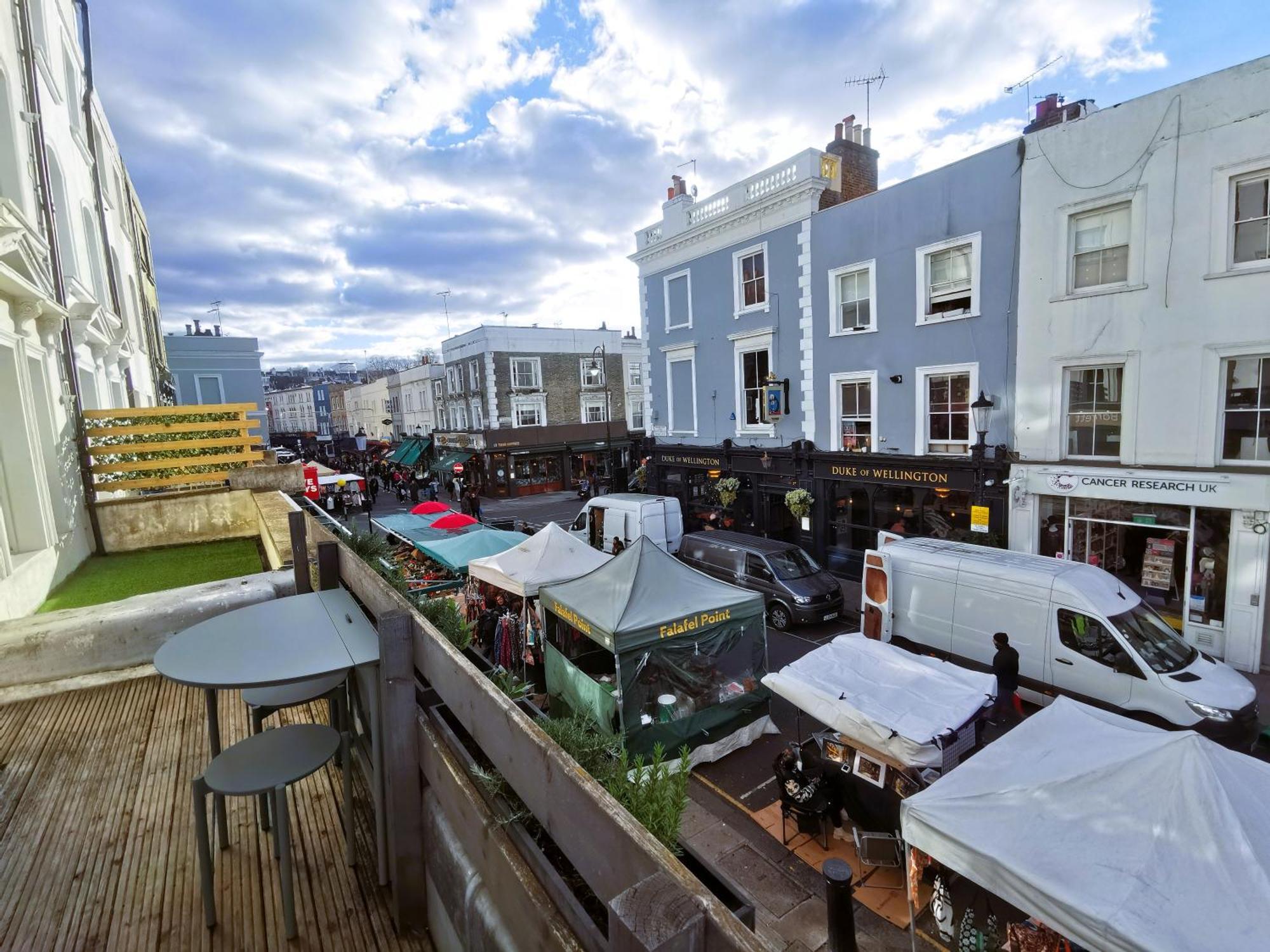 Portobello Market View From The Balcony Of Splendid 1 Bed Flat