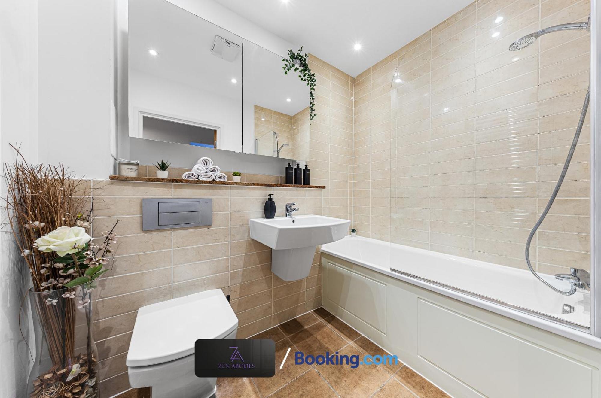 Apartment Two Bedroom Flat By Zen Abodes Short Lets & Serviced With Free Wifi & Tv Close To Old St London