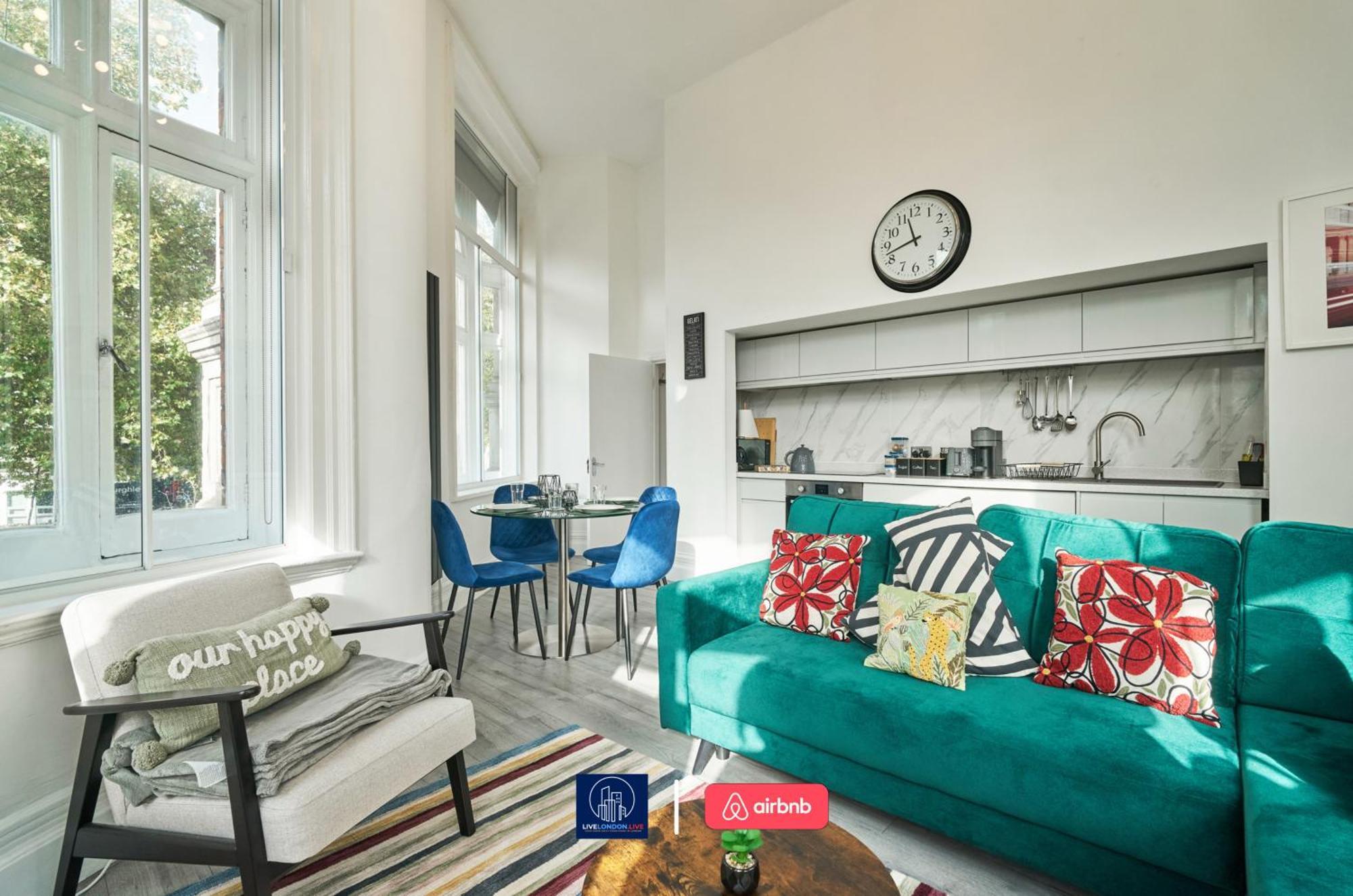 Last-minute Specials L Sleeps Up To 4 Guests L One-bedroom With King Bed And High Ceilings Near Camden By Live Short Lets & Serviced