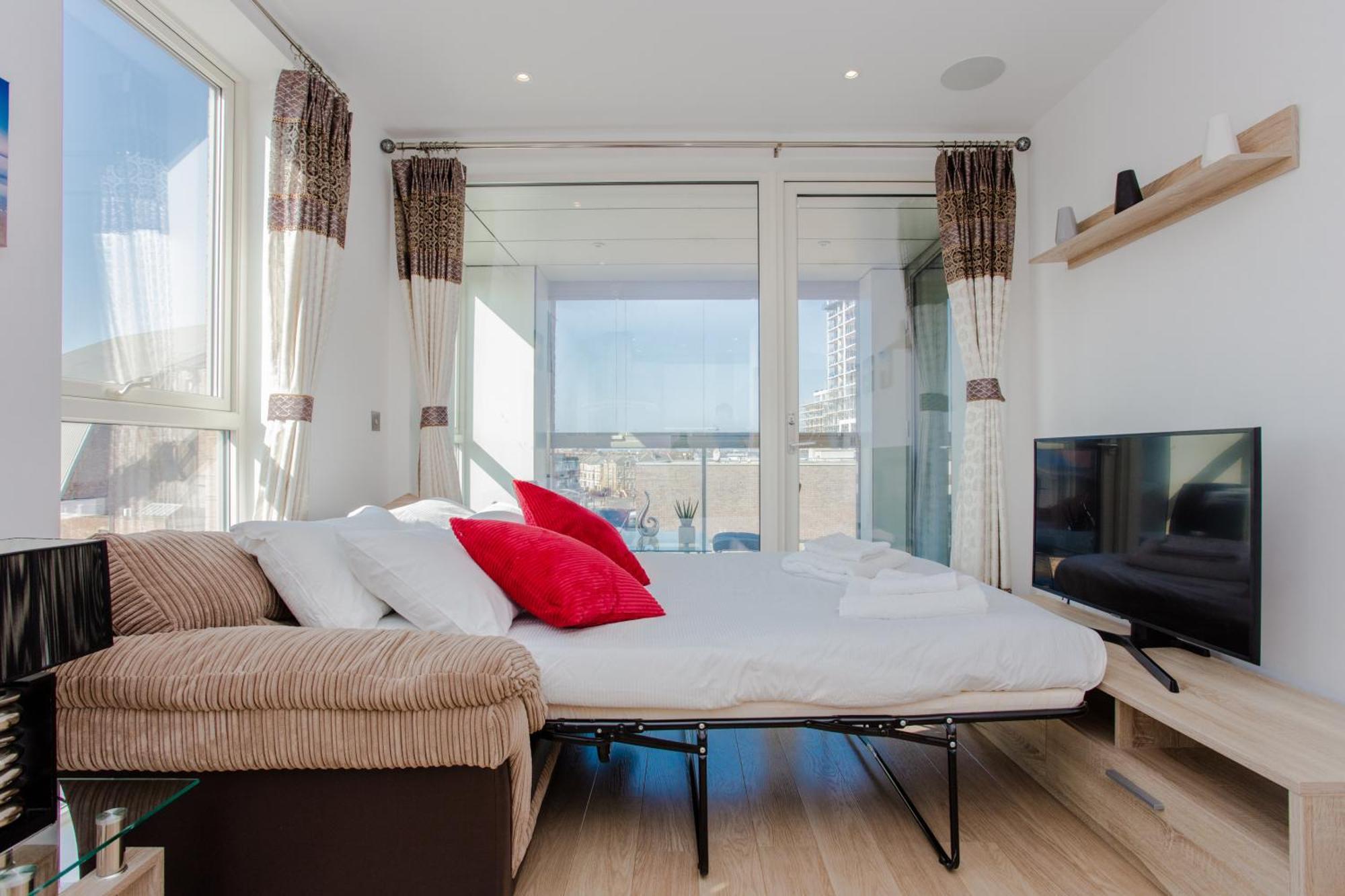 Brand New 2 Bedroom 2 Bath Flat At Brixton Station And O2 For Max 7 Guests Apartment *