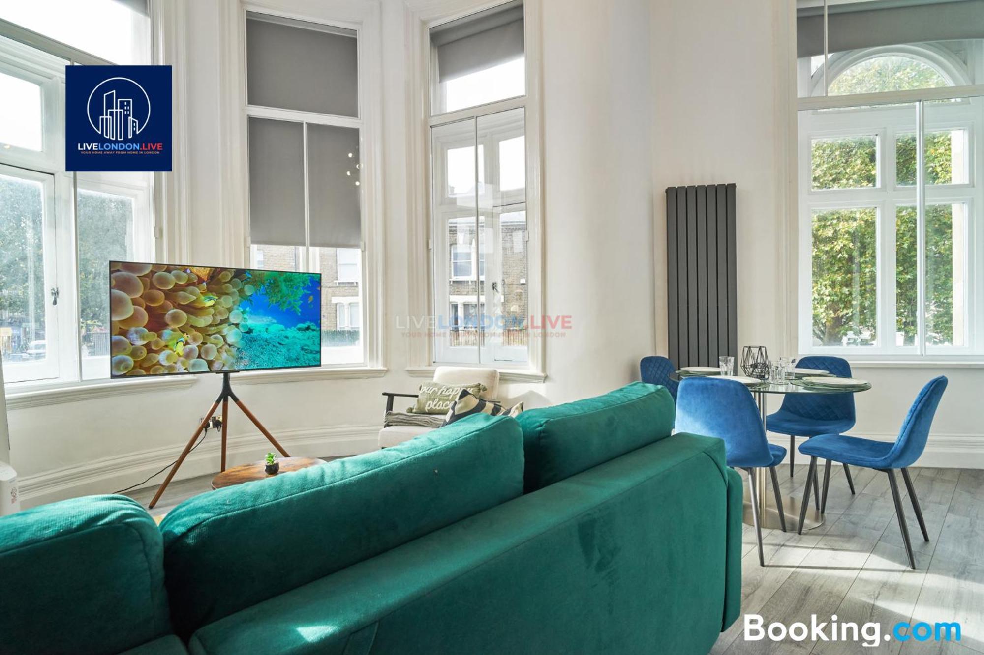 Last-minute Specials L Sleeps Up To 4 Guests L One-bedroom With King Bed And High Ceilings Near Camden By Live Short Lets & Serviced