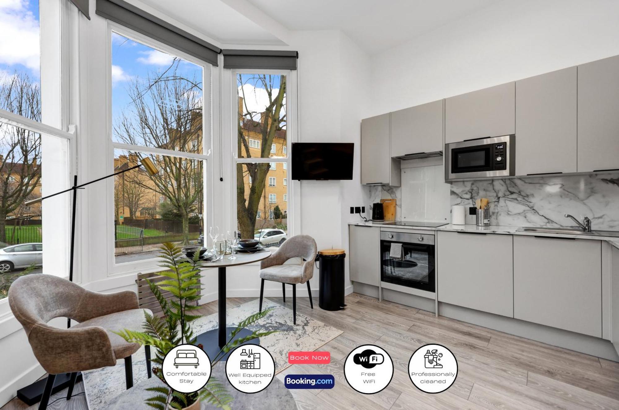 Hilldrop Short Term & Flexible Renting Islington With Free Wifi, Parking & Garden Apartment London