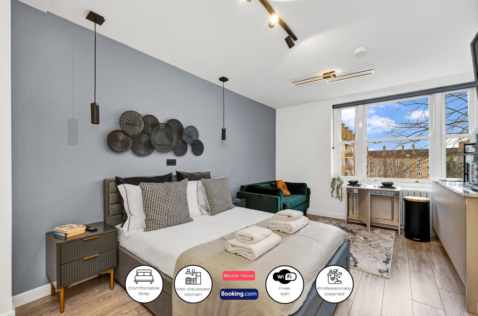 Hilldrop Short Term & Flexible Renting Islington With Free Wifi, Parking & Garden Apartment
