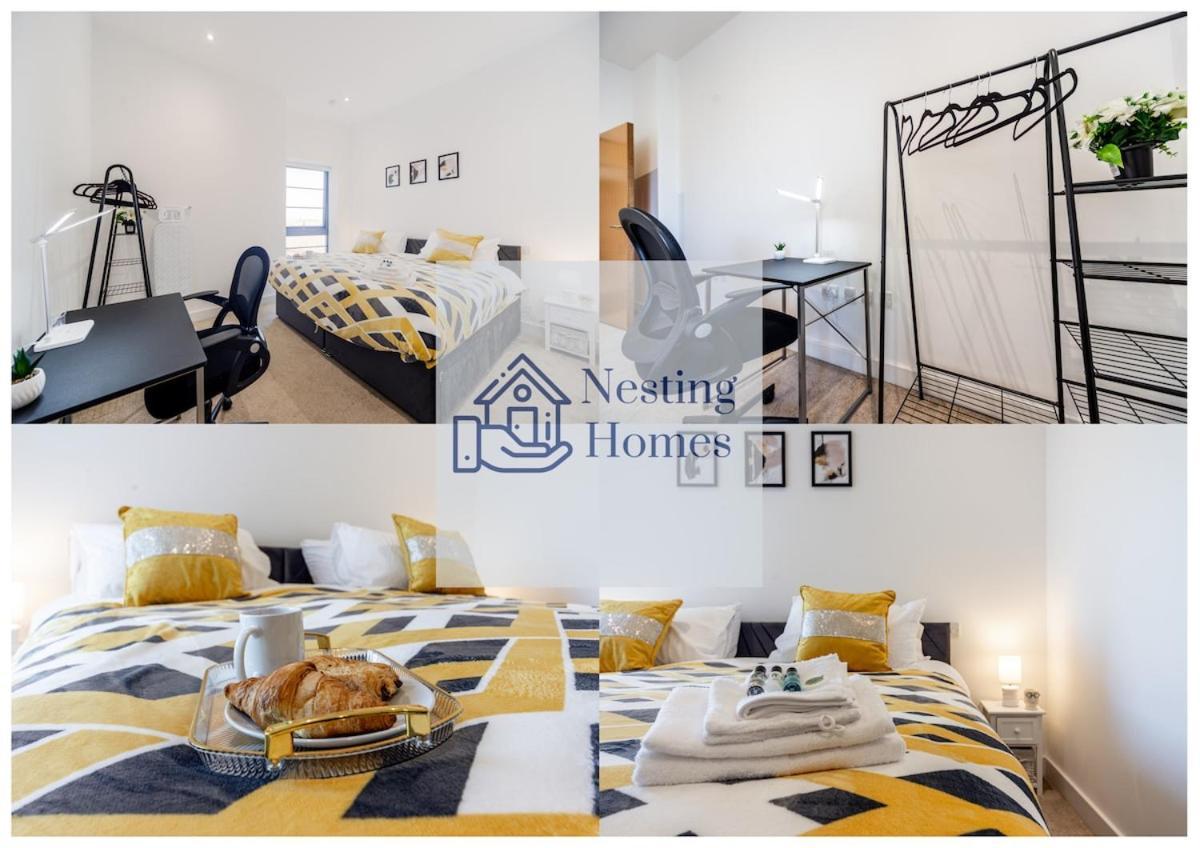 2 Bed Oasis Flat-o2-excel-canary Wharf- Shops- Trains -free Parking,wifi 500mb & Flex Check In Apartment *